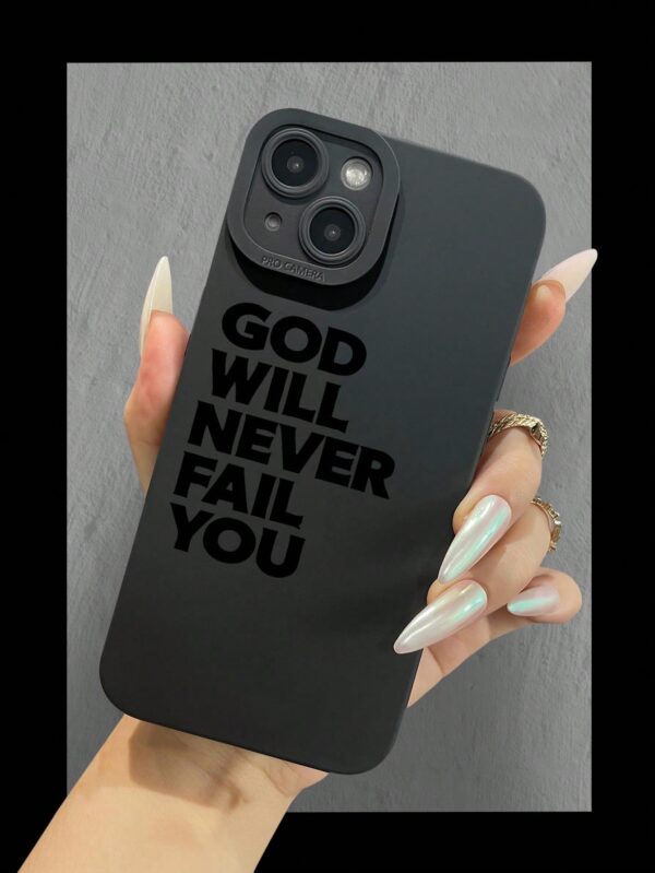 Slogan Pattern Liquid Silicone Mobile Phone Case Full-Body Protection Shockproof Anti-Fall TPU Soft Rubber Case Compatible With IPhone 11/12/13/14/15/15pro/15 Plus/15 Promax/7plus/8plus/X/Xs Max/Xr/11pro/12pro/13pro/14pro/12mini/13mini/11promax/12promax/13promax/14promax/14plus/6/6s/6plus/7/8/Se&Samsung Galaxy/A54/A14/A12/A13/A15/A32/A33/A24/A52S/S20/S21/S22/S23/S24/S23Plus/S24ultra - Image 3