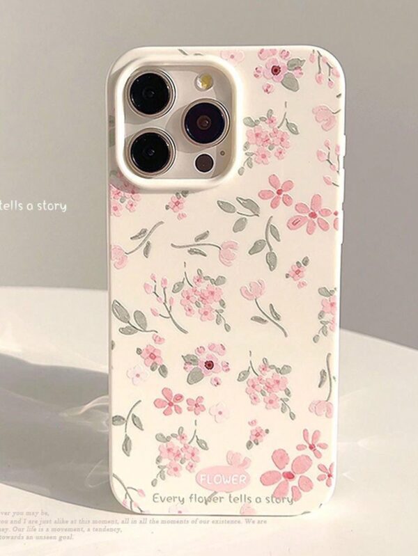 Daisy Summer 1pc White Tender Artistic Flowers Design Full Cover Soft Phone Case Comaptible With Apple Iphone - Image 8